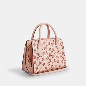 Coach Andrea Carryall Bag With Rose Print